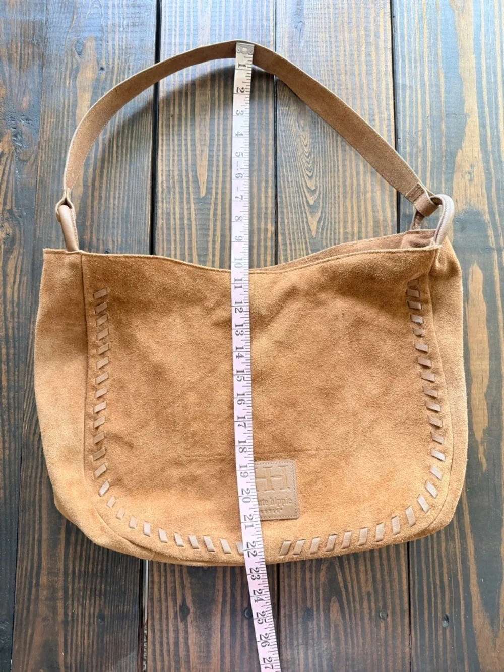 NWOT Haute Hippie Style Suede Leather Hobo Bag & Pouch